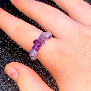 Handmade amethyst ring
